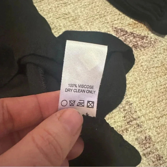 Womens Judith March Embroidered Mini Dress Long Sleeve Black M - Picture 6 of 14